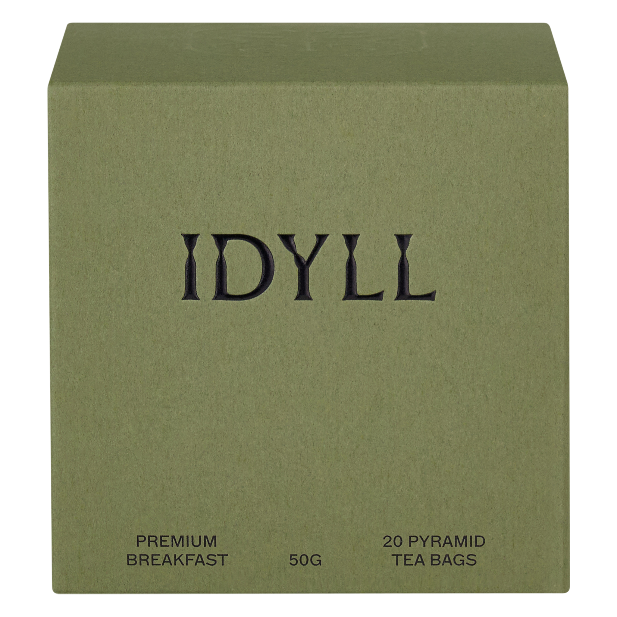 Premium English Breakfast tea bag box by Idyll