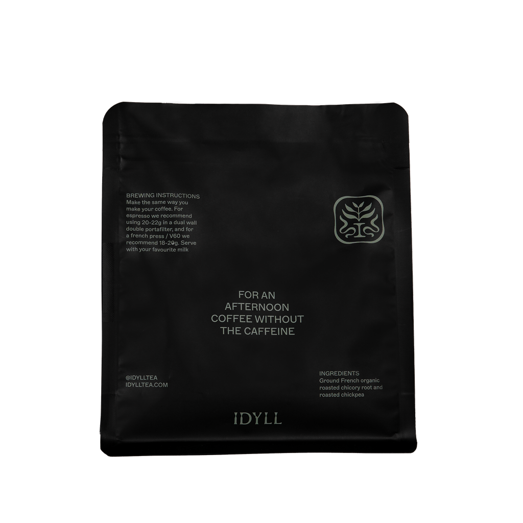Idyll chicory coffee pouch back photo