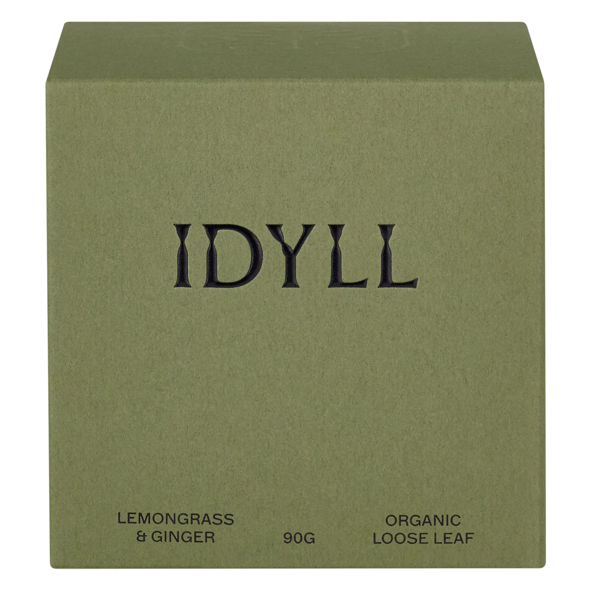Organic Lemongrass & Ginger loose leaf tea box by Idyll