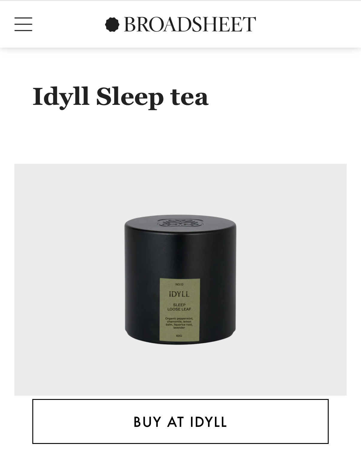 Sleep Tea