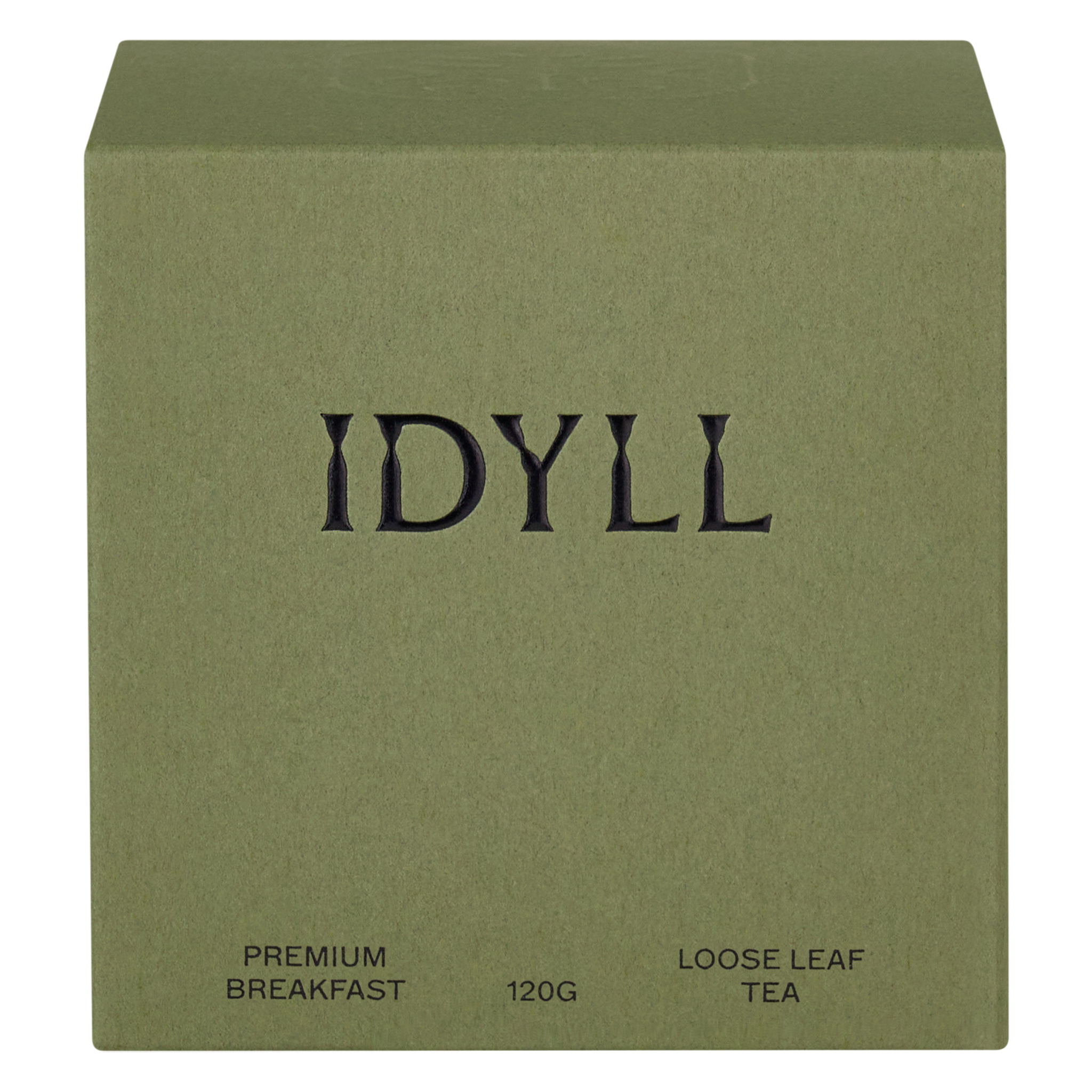 Premium English Breakfast loose leaf tea box by Idyll