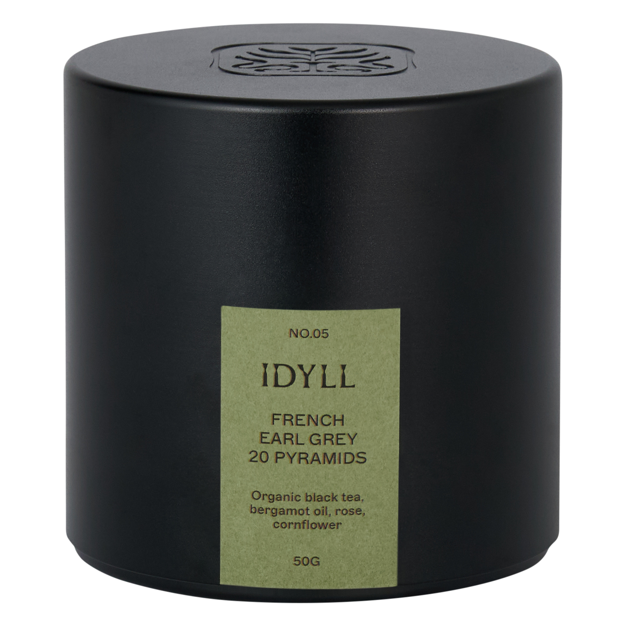 Organic French Earl Grey tea bag capsule by Idyll
