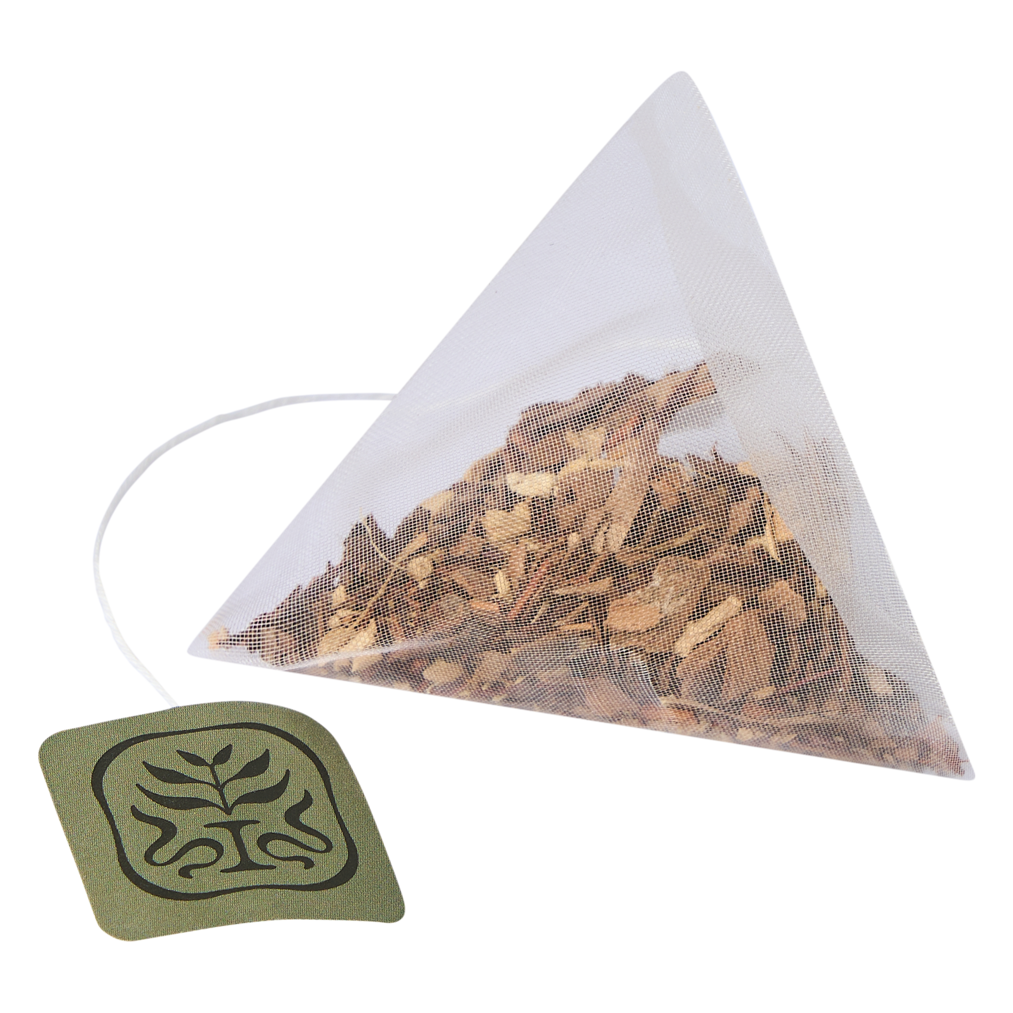 Organic rooibos chai pyramid tea bag by Idyll